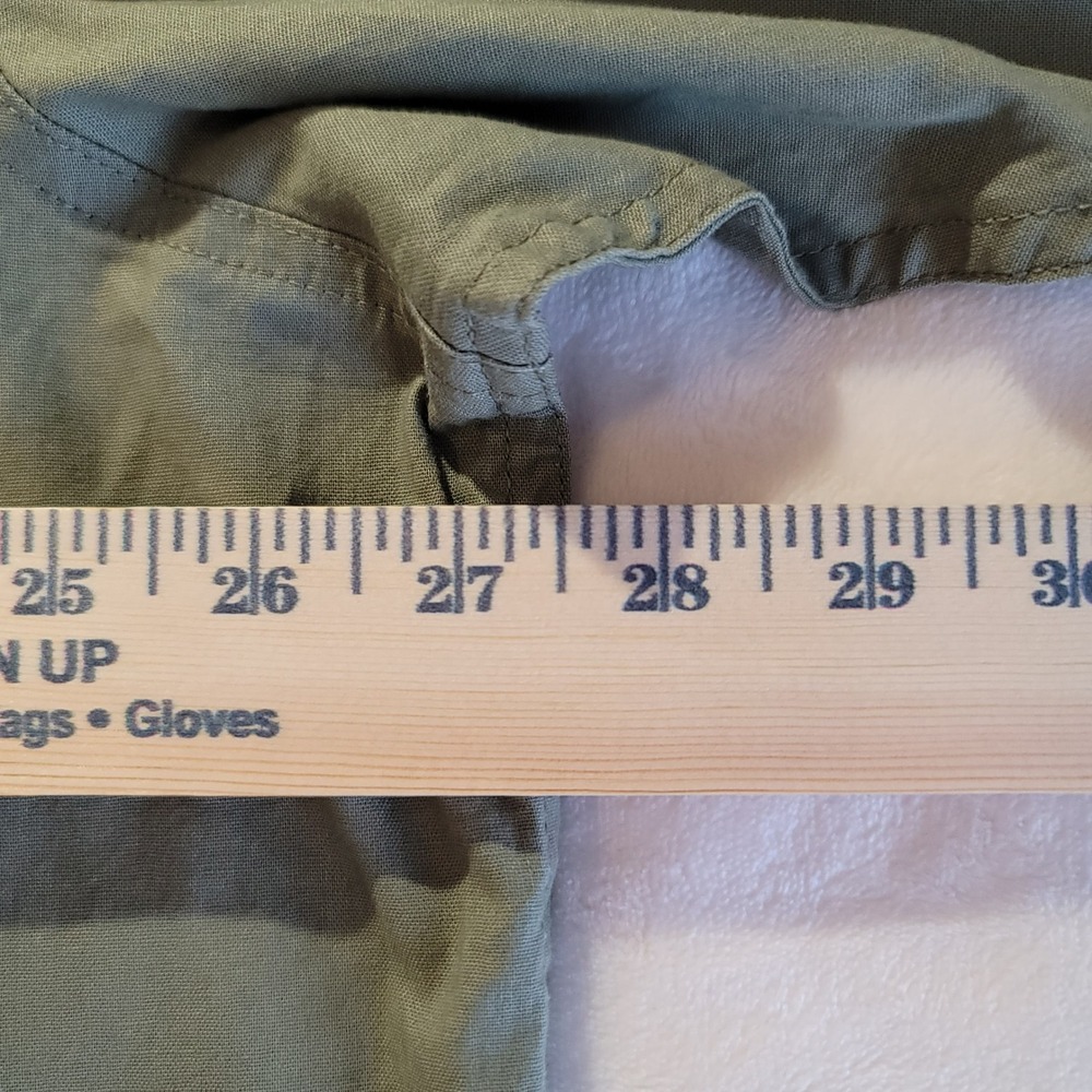 Red Head Button Down Shirt Mens 2XL Olive Green Short Sleeve Dual Pocket Cotton - Picture 6 of 8